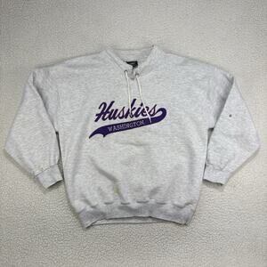 Vintage 90s Washington Huskies Sweatshirt Size XL Drawstring UW University